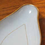 Antique ravier in white porcelain and gold Axe & Pépin in Vierzon