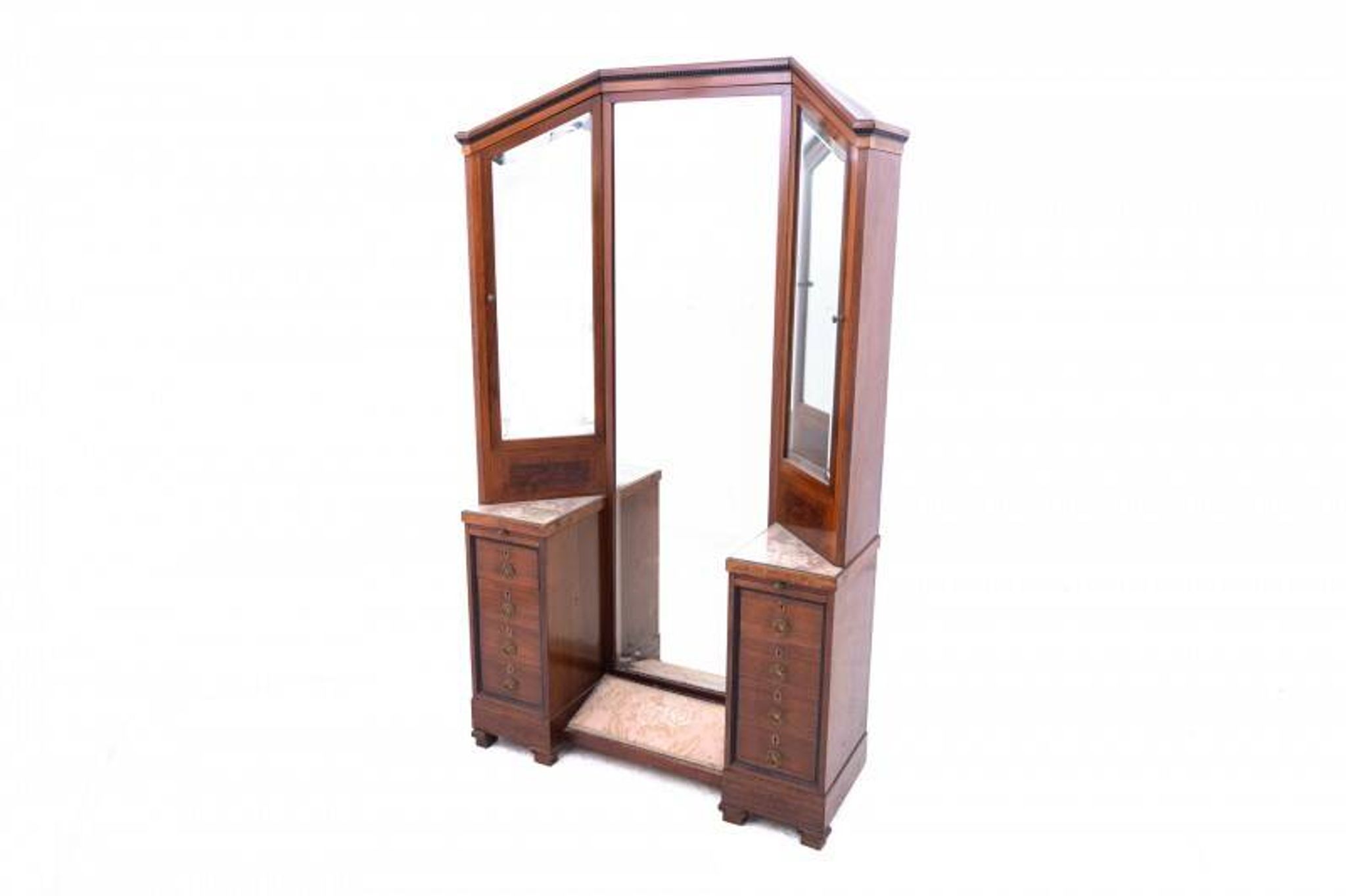 Coiffeuse antique des années 1920, Pologne.