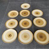 Set of 10 vintage Longchamp plates