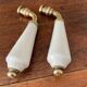 pair of Limoges porcelain handle levers UCDA and l