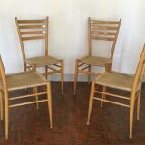 Set of 4 chairs 1950 made in italy