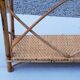 Double wall shelf in bamboo and rattan from the 70s