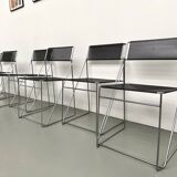 Set of 6 Nuova X-Line chairs, 1977