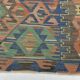 5x11 Green & Blue Tribal Turkish Vintage Kilim Rug 170x333Cm SK 35197