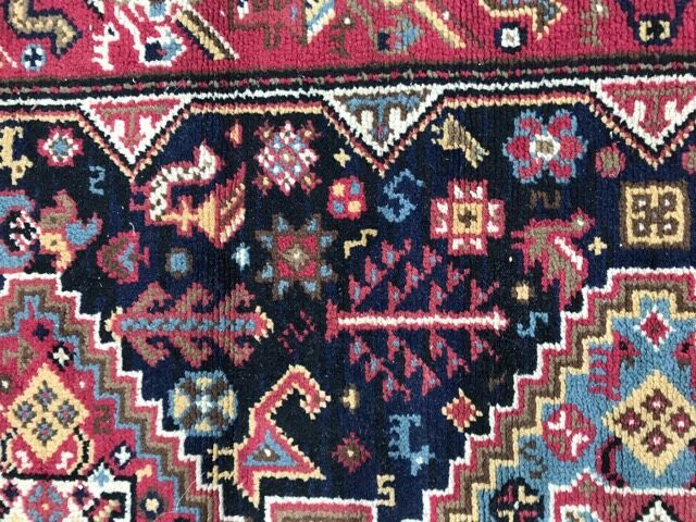 Carpet French drawings Shiraz dots knoated 120x200 cm