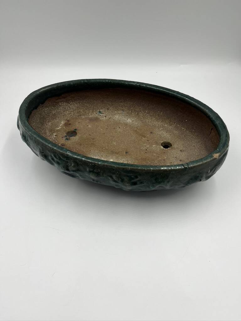 Glazed terracotta planter