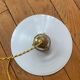 Suspension opaline blanche vintage