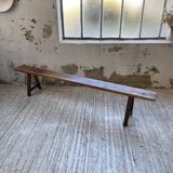 Solid walnut bench 230 cm