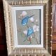 Tableau oiseaux bleu