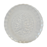 Kig Indonesia christmas plate, transparent pressed glass, decorated christmas tree motif