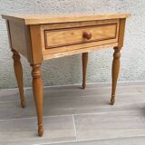 TABLE de Chevet VINTAGE Formica et Bois