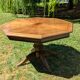 Table de salle à manger octogonale extensible en bois