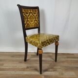 Chaise rembourrée de style Empire des années 1950