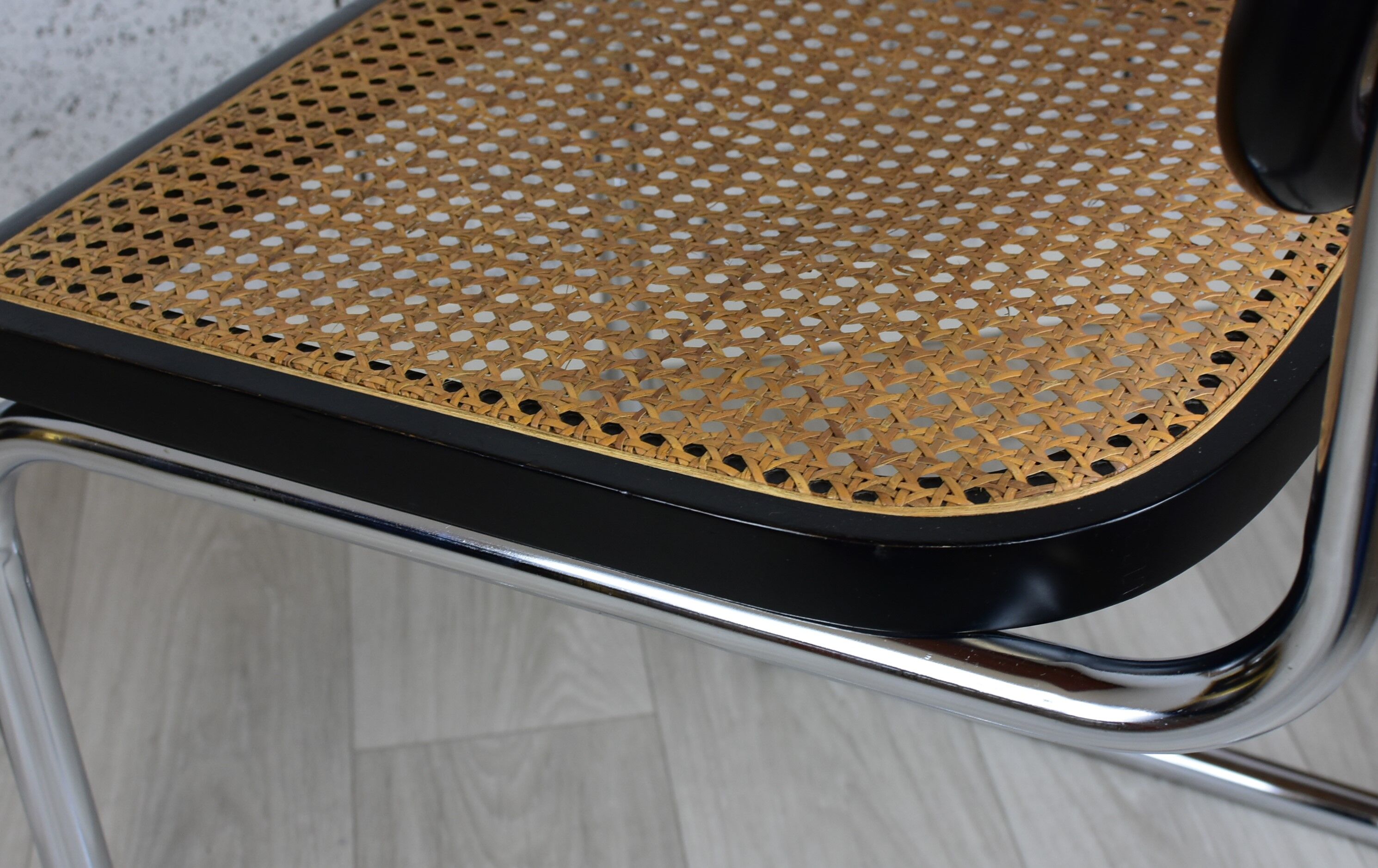 Pair of vintage chairs B32 Marcel Breuer, black