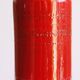 Cylindrical red ceramic vase by Aldo Londi for Bitossi, Italy