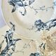 Pair of earthenware dishes from Gien, Iris model, 28 cm