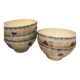 5 bowls Digoin & Sarreguemines series Mary Lou