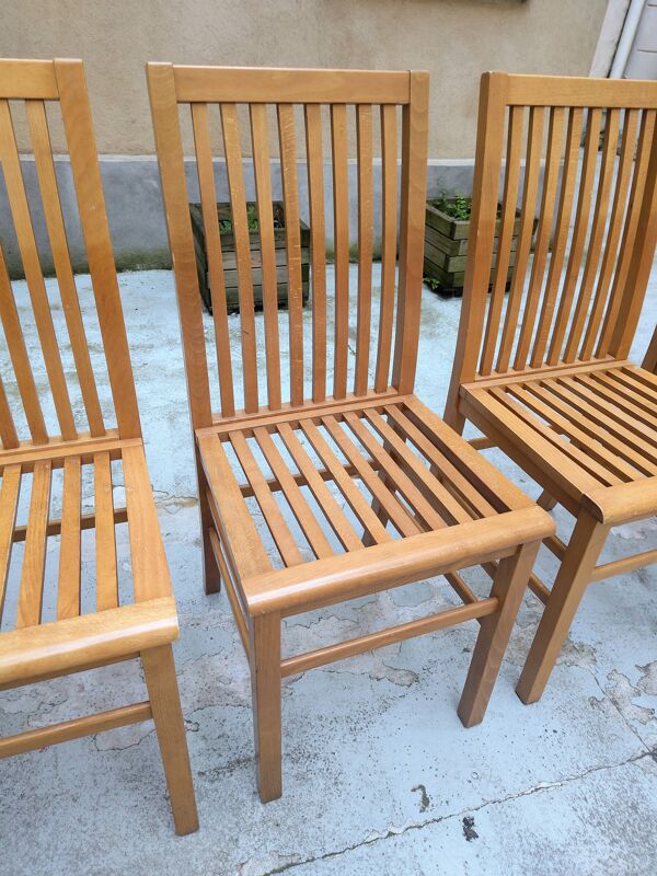 6 Chaises Calligaris Bois