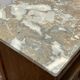 1930s Art Deco oak and marble top bedside table