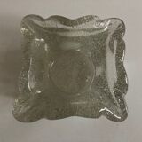 Cendrier massif en verre soufflé travail italien 1960