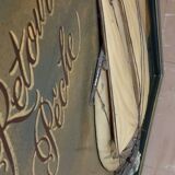 Tableau Country Corner en bois et en relief (bateau)
