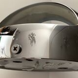 Shiny chrome dressing room light