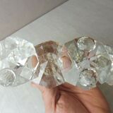 Candle holders with 3 candles, made of Swarovski crystal