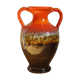 Vintage vase with handles "Fat lava" retro decoration