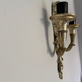 Wall lamp Mascherone Tragedia Greca in silver cast alloy