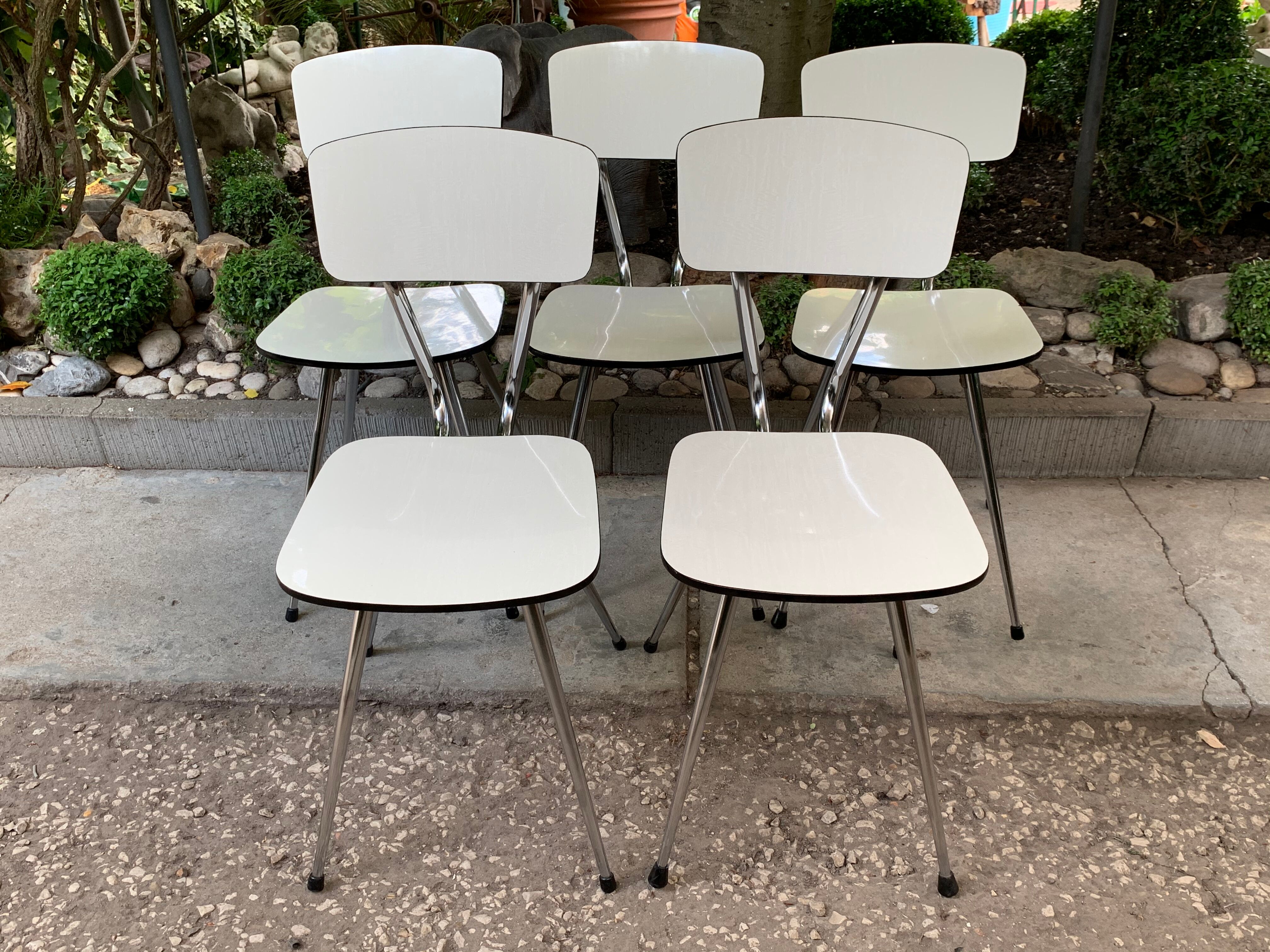 Tublac compass formica 5 chairs