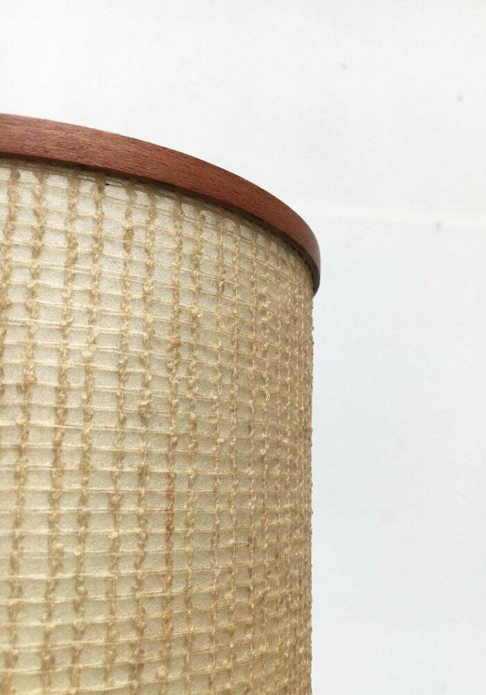 Mid-century tripod rocket floor lamp in teak, 1960s.