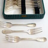 Cutlery set 36 pieces silver metal