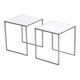 Table d'appoint danoise vintage en chrome et plexiglas