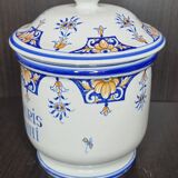 Pharmacy pot in Malicorne earthenware