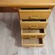 Vintage light wood desk – 1960s/70s – mid-century modern style