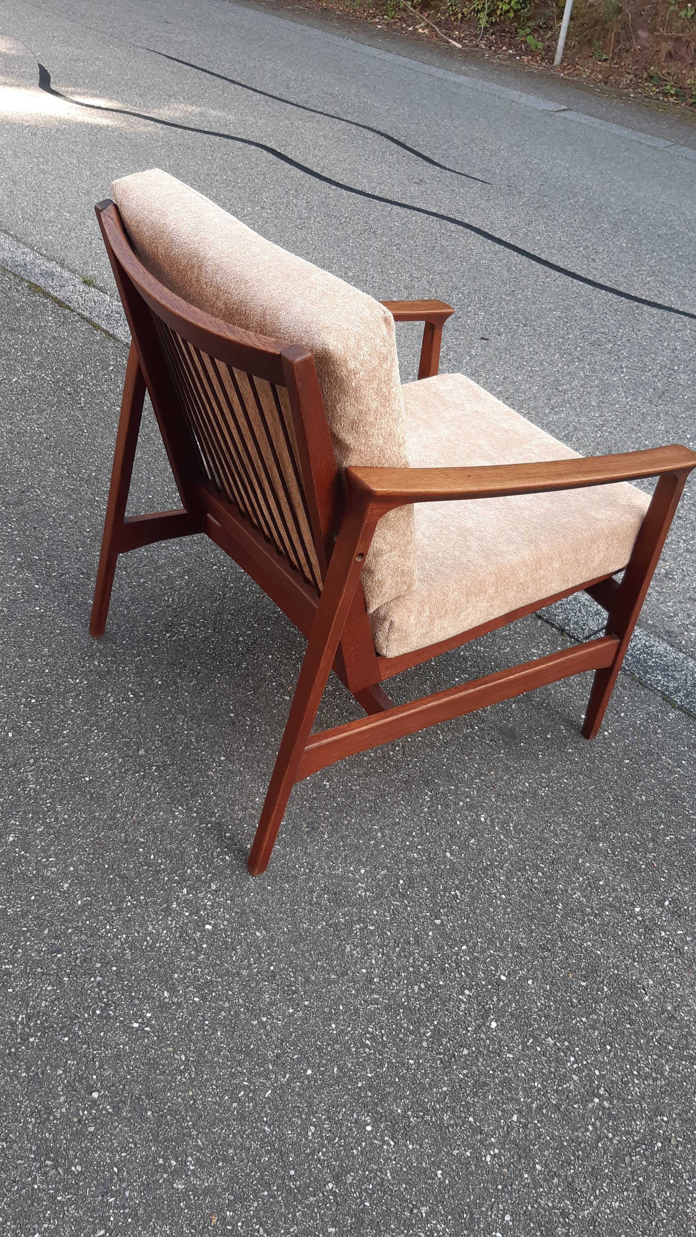 Scandinavian teak armchair 1960