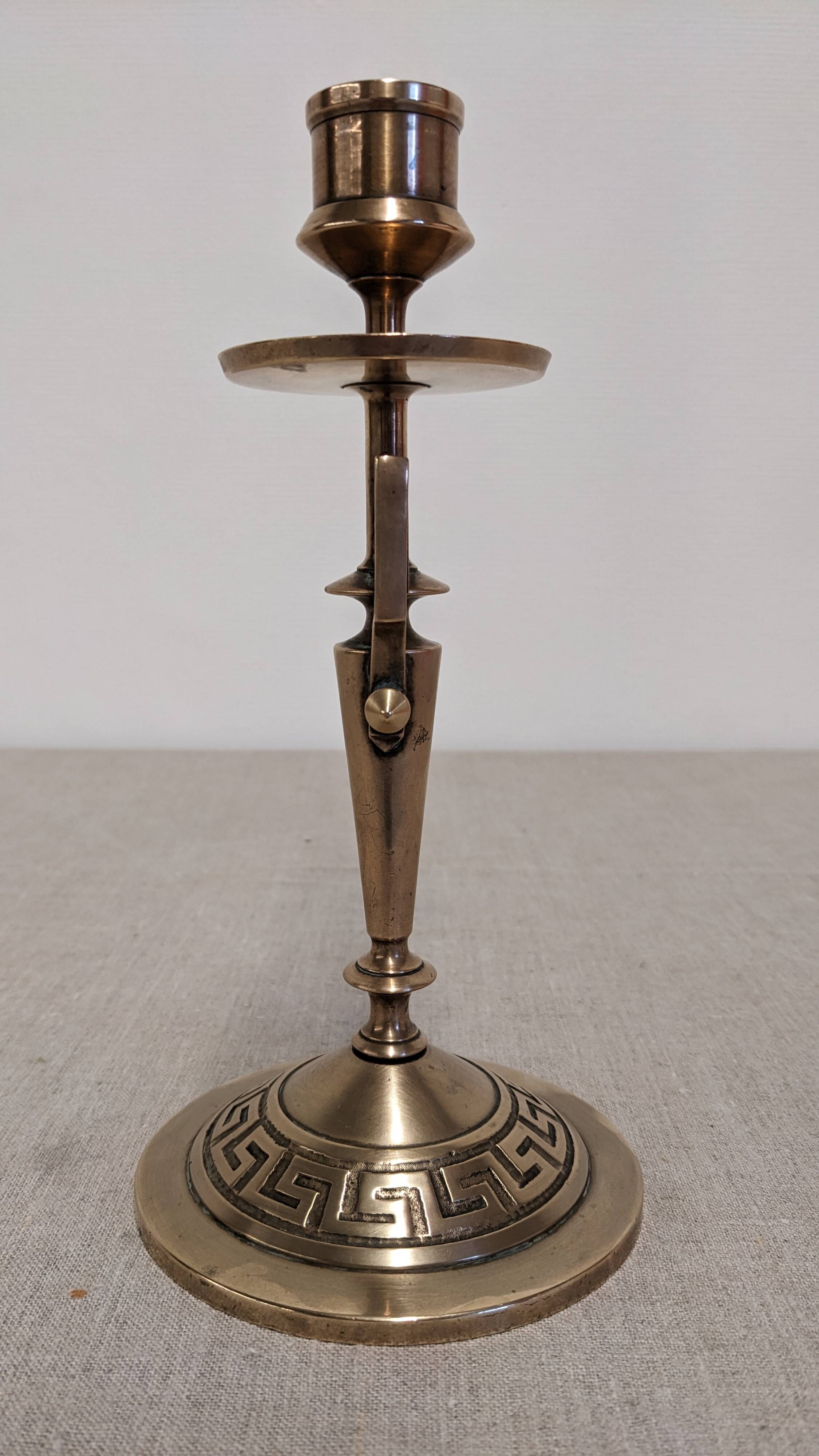 Art Deco bronze candlestick, France circa 1920