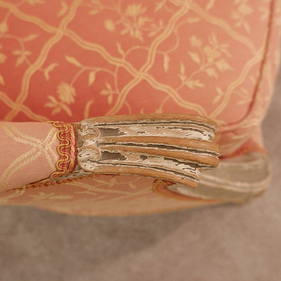 Set of Louis XV Style Gondola Bergère Armchairs