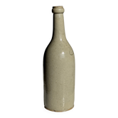 Vintage speckled beige stoneware bottle H31