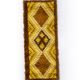 Scandinavian vintage hand knotted rya rug. A small one: 104 x 43 cm (41 x 1