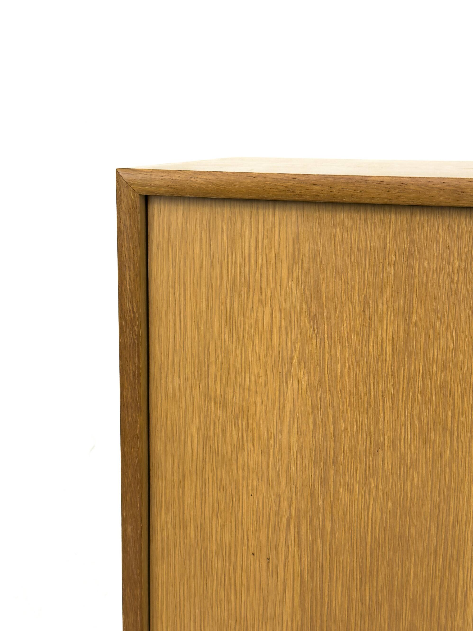 Oak Cabinet with One Sliding Door from WK Möbel, 1960s