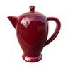 Vintage burgundy red teapot