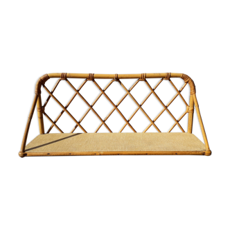 Rattan shelf