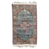 Vintage carpet in silk and cotton Kayseri Turkey 102x21cm