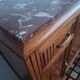Buffet art déco plateau marbre, meuble vaisselier ancien
