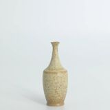 Small Mid-Century Scandinavian Modern Collectible Brown Stoneware Vases by Gunnar Borg, Set of 4