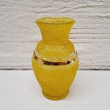 Vase granité jaune