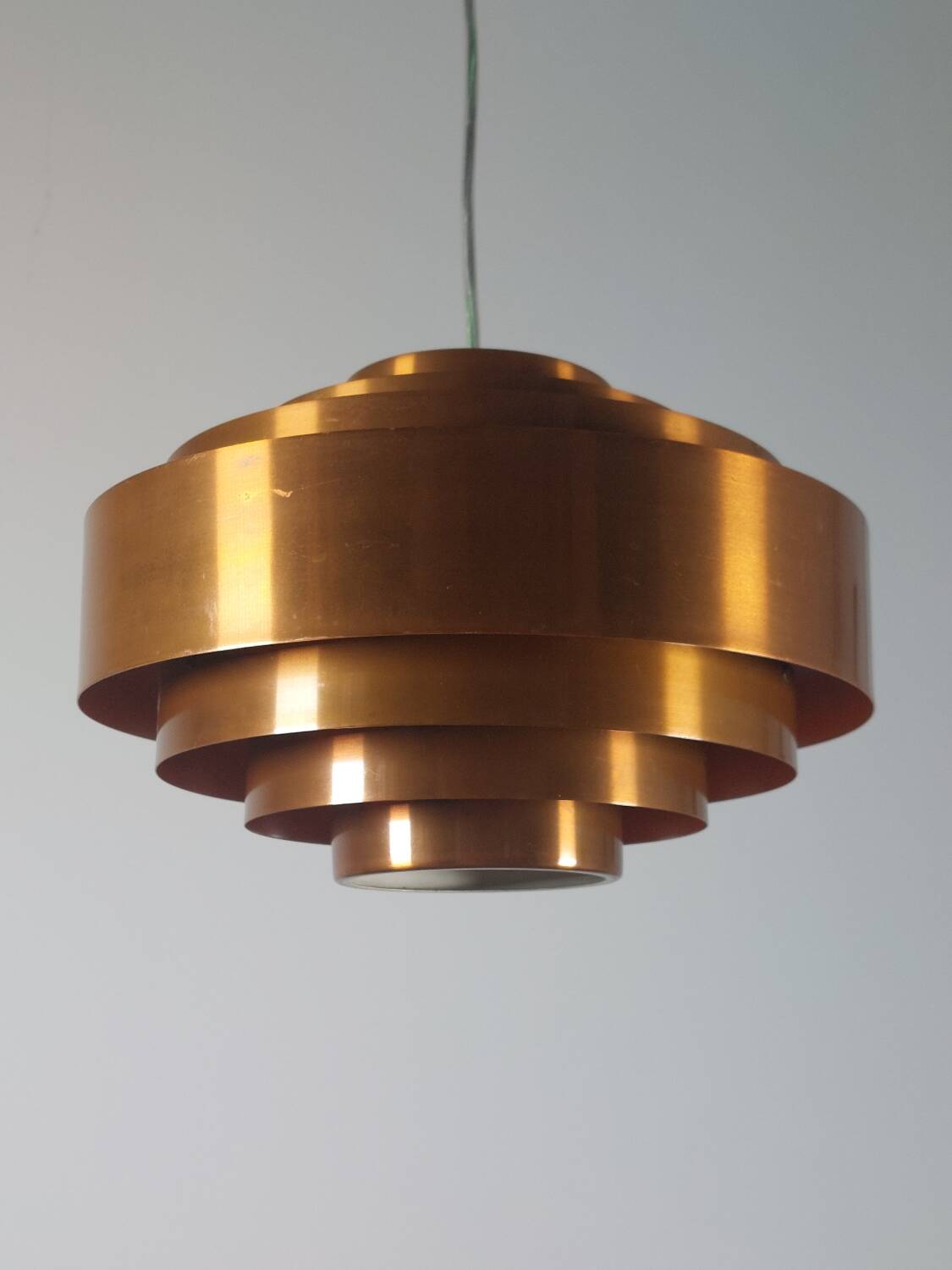 Suspension vintage mi-siècle Jo Hammerborg Ultra Copper Fog Morup