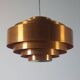 Vintage mid-century suspension light Jo Hammerborg Ultra Copper Fog Morup