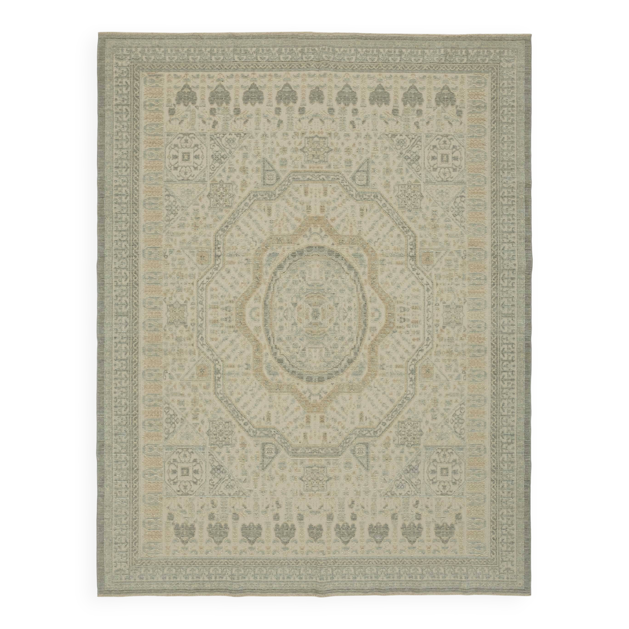 Tapis Oushak turc fait main 255 cm x 327 cm